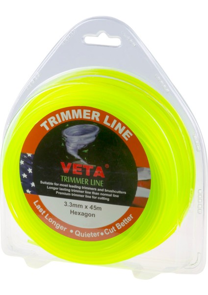 Tırpan Misinası Pro 3.3 mm 45 Metre 6 Köşe