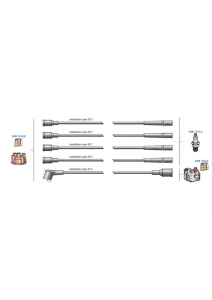 7675-BUJI Kablosu 1,6 Slx Duz Motor fiyatları