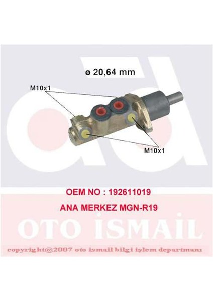 Cıfam 202039-ANA Merkez R19 I-Iı-Mgn I 96-03 Clıo 90-98 P106 91-96 -Toledo 91-99 -Polo 81-94