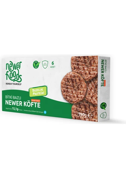 Newer Foods - Bitki Bazlı Newer Köfte - Kasap Usulü 190G