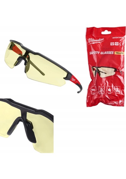 Geliştirilmiş Koruyucu Gözlük (Sarı)