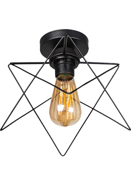 Modes Tekli Siyah Kasa Tavan Montaj Avize modelleri