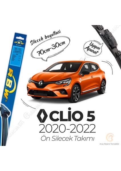 Renault Clio 5 Muz Silecek Takımı (2020-2022) Rbw