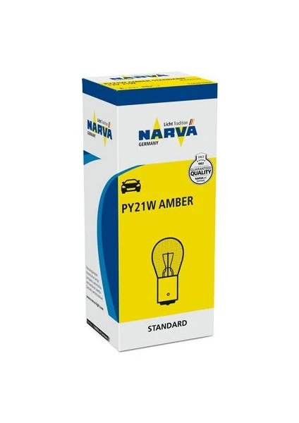 Ampul 12V 21W 93 Yakın Tırnak Sarı PY21W 10 Adet