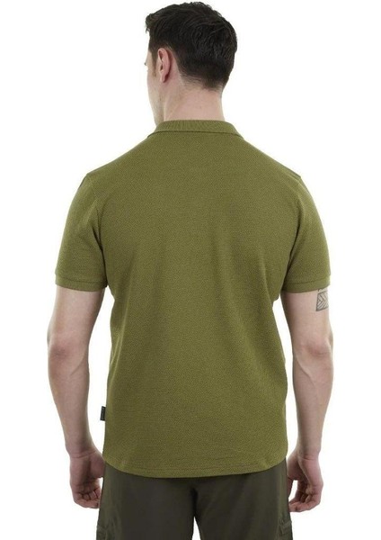 Edge Erkek Polo T-Shirt Haki