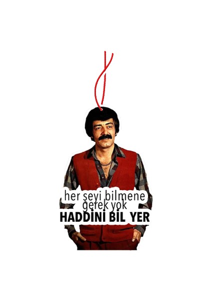 Herşeyi Bilmene Gerek Yok Tasarımlı Ahşap Oto Dikiz Ayna Süsü