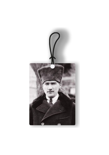 Atatürk 4 Ahşap Oto Dikiz Ayna Süsü