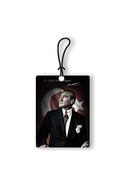 Atatürk 2 Ahşap Oto Dikiz Ayna Süsü
