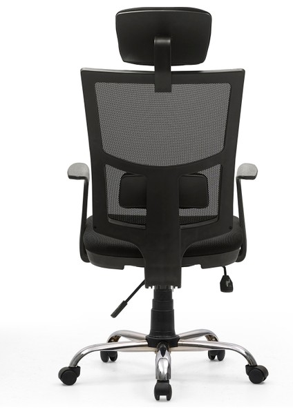 Forza Bilgisayar - Ofis - Müdür - Büro - Çalışma Koltuğu Siyah Renk Krom Ayaklı fırsatları