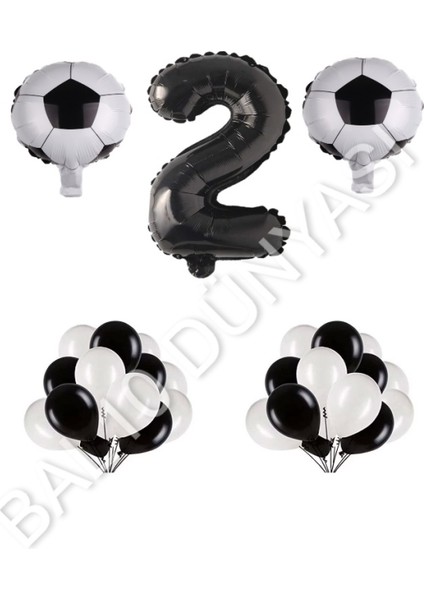 Futbol Topu Rakam Balon Seti Yaş 2