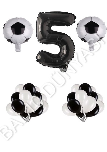 Futbol Topu Rakam Balon Seti Yaş 5