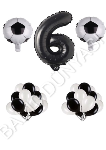 Futbol Topu Rakam Balon Seti Yaş 6