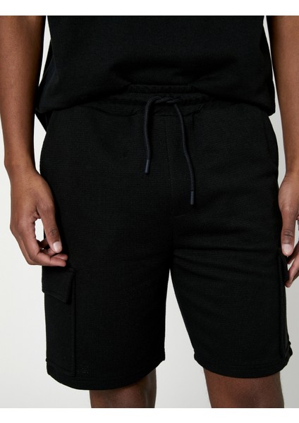 Kargo Şort Cep Detaylı Beli Bağcıklı Dar Kesim indirimleri