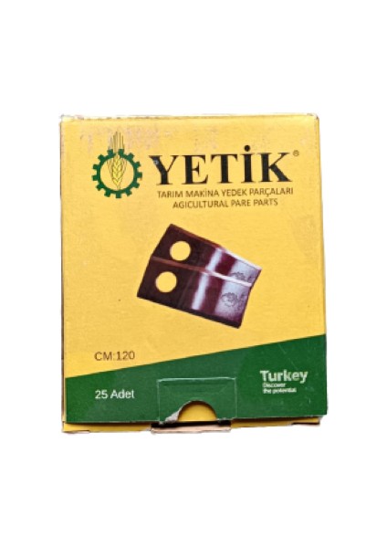Yetik CM120 Yonca Biçme Çayır Biçme Bıçağı 25'li Paket Orjinal-Yerli