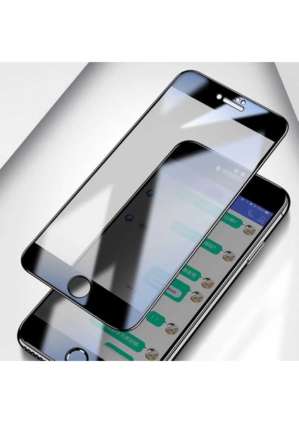 Apple iPhone 8 Için 5d Hayalet Cam Ekran Koruyucu Siyah