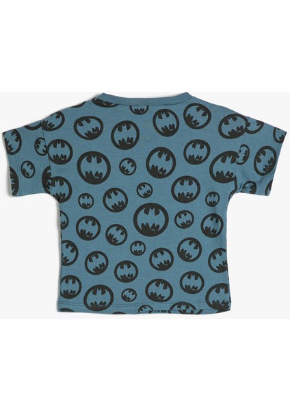Batman Tişört Lisanslı Kısa Kollu Bisiklet Yaka Pamuklu