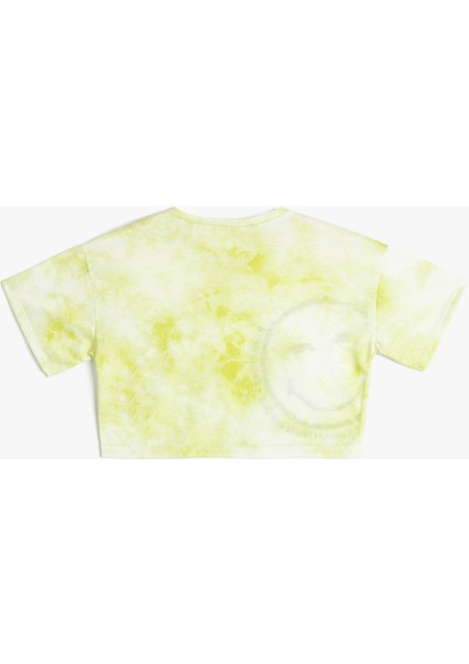 Oversize SmileyWorld® Tişört Lisanslı Batik Desenli fiyatları