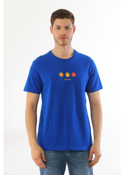 Çiçek Baskılı T Shirt
