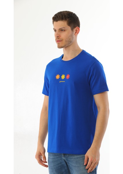 Çiçek Baskılı T Shirt