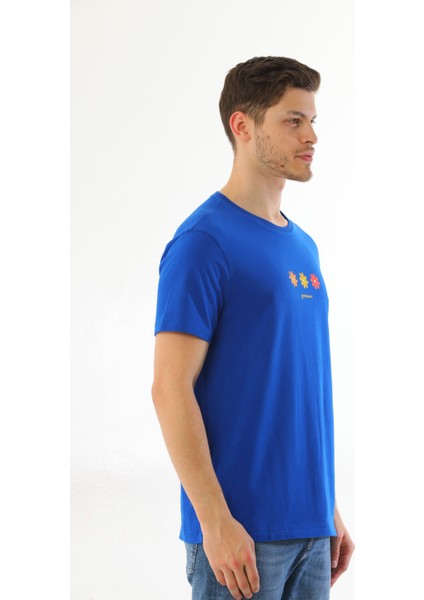 Çiçek Baskılı T Shirt