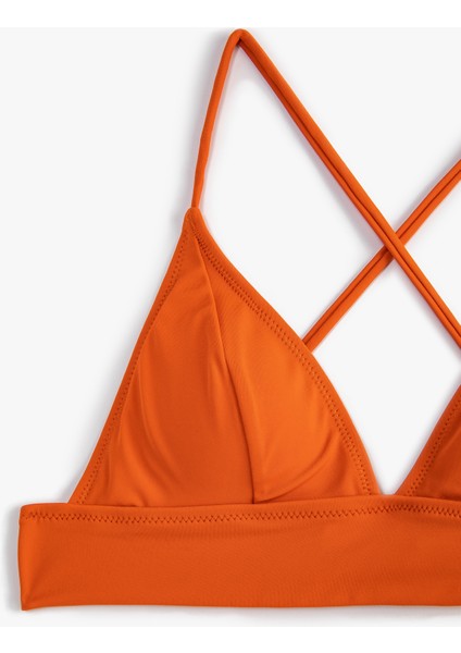 Bikini Üstü Bralet Çapraz Askılı Kaplı