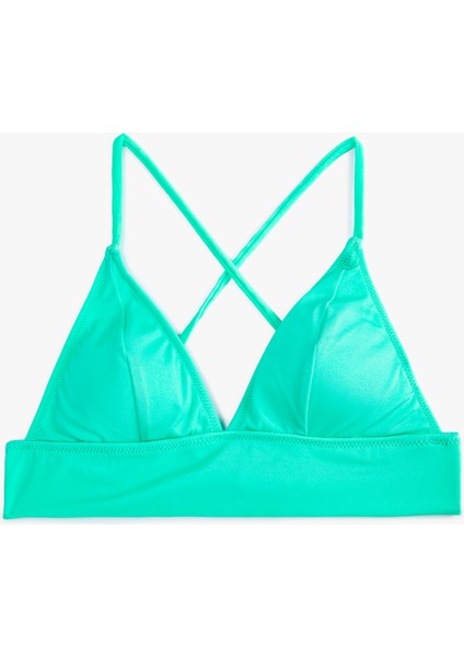 Bikini Üstü Bralet Çapraz Askılı Kaplı