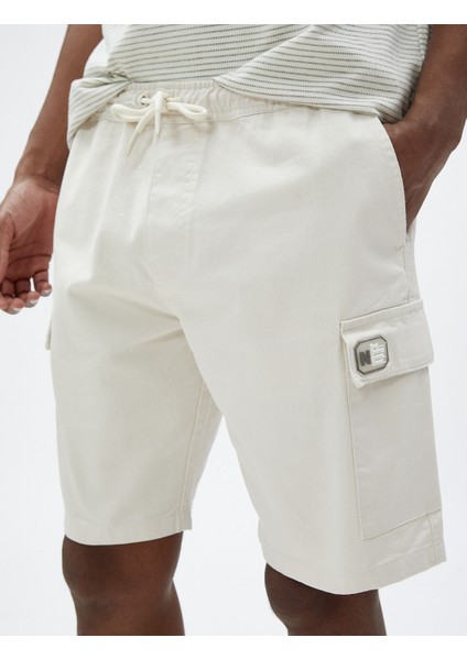 Kargo Cepli Şort Pamuklu Beli Bağcıklı indirimleri