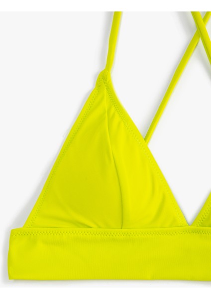 Bikini Üstü Bralet Çapraz Askılı Kaplı