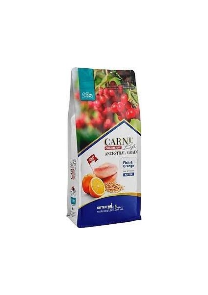 Life Cranberry Balık ve Portakallı Yavru Kedi Maması 1.5 kg