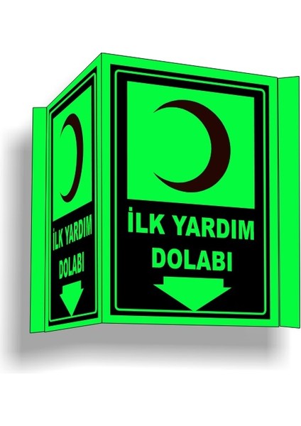 Fosforlu Ilk Yardım Dolabı Levhası