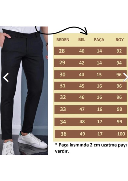 Erkek Taş Italyan Kesim Slim Fit Kaliteli Esnek Likralı Bilek Boy Kumaş Pantolon