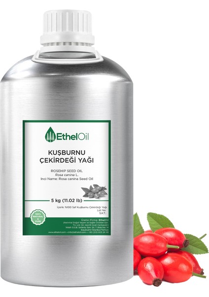 Kuşburnu Çekirdeği Sabit Yağı 5 kg Rosehip Seed Oil Rosa Canina L.