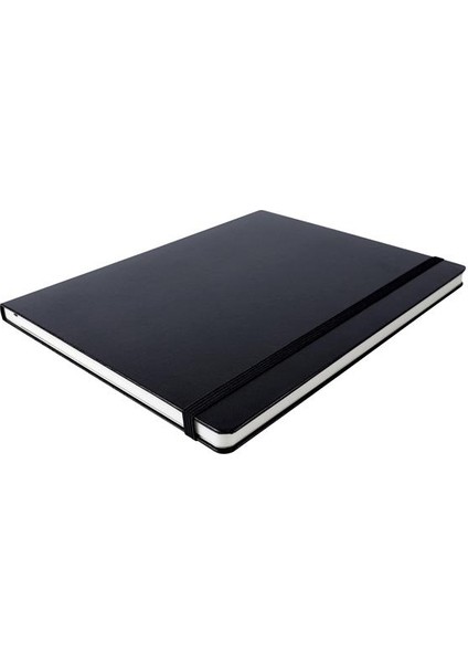 Venzi Classic Vegan Deri Sert Kapaklı Kapaklı Çizgili Not Defteri 19X25 cm Siyah fiyatları