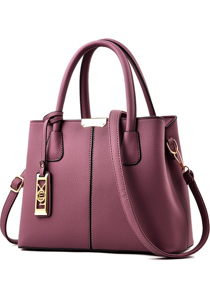 Kadın Çantası 2023 Yeni Moda Trendi Gelişmiş Basit Çanta Basit Büyük Kapasiteli Tek Omuz Bayan Çantası (Yurt Dışından)