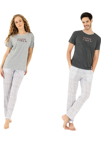 Yeni Inci Sevgili Karı Koca 2 Çift Pijama Takım 1900-839