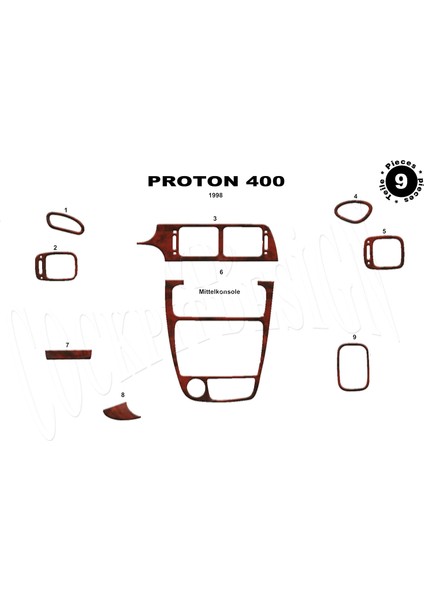 Meriç® Proton 300/400 Ön Torpido Kaplama Maun 9 Parça 1997-›
