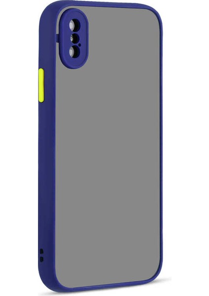 Apple iPhone x Kılıf Mat Parmak Izi Yapmaz Kamera Korumalı Renkli Tuşlu Sert Silikon Kapak (Hux) fiyatları