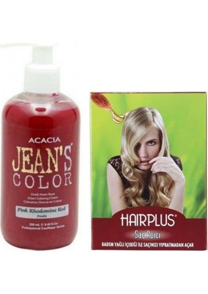 Saç Boyası Pembe 250 ml ve Hairplus Saç Açıcı