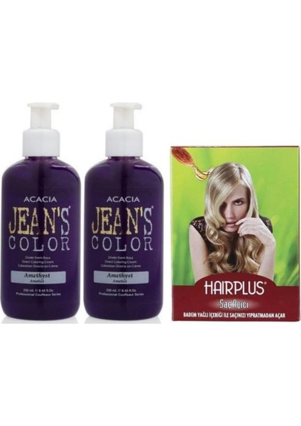 Saç Boyası Ametist 250 ml 2AD ve Hairplus Saç Açıcı