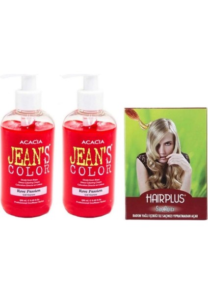 Saç Boyası Gül Kurusu 250 ml 2AD ve Hairplus Saç Açıcı