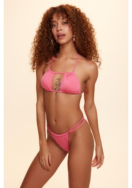 Berta Bantlı String Bikini Tek Alt Oyster Pink 229205