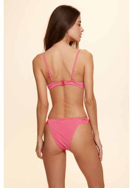 Linda Fırfırlı Bikini Tek Alt Oyster Pink 229201