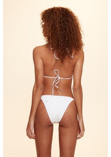Marine Ipli Bikini Tek Alt Beyaz 229203