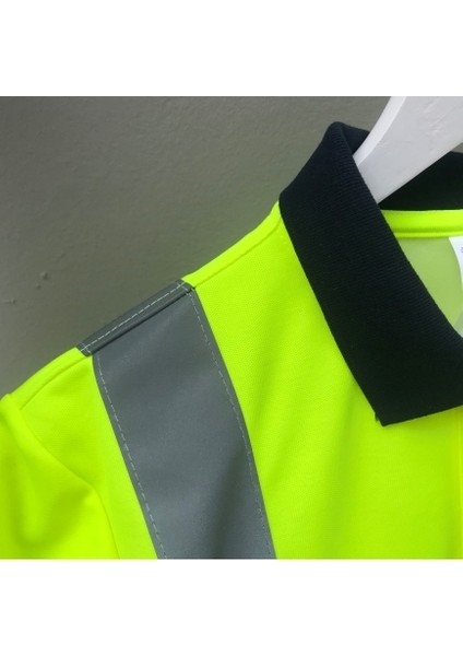 Reflektörlü Polo Yaka T-Shirt Interlok modelleri