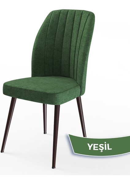 Concept Platinum Serisi Üst Kalite Mutfak Sandalyesi Metal Kahverengi Iskeletli 4 Adet Sandalye fiyatları