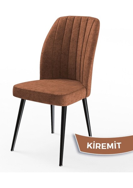Concept Platinum Serisi Üst Kalite Mutfak Sandalyesi Metal Siyah Iskeletli 6 Adet Sandalye fiyatları