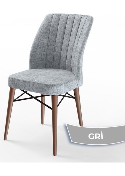 Concept Flex Serisi Üst Kalite Mutfak Sandalyesi Gürgen Ceviz Ahşap Ayak 4 Adet Sandalye fiyatları