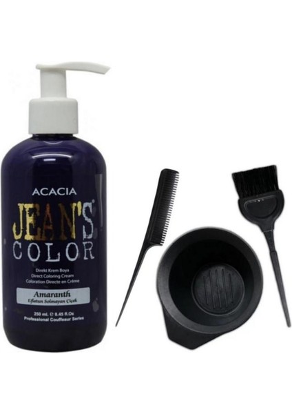 Saç Boyası Eflatun 250 ml ve Fluweel Saç Boya Kabı Seti