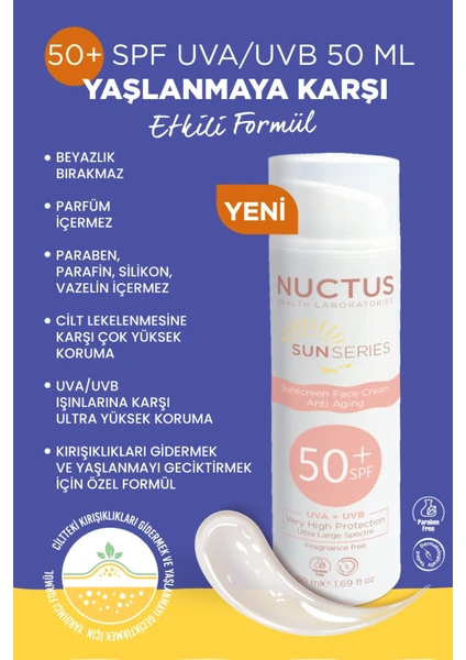 Güneş Koruyucu Krem 50 ml