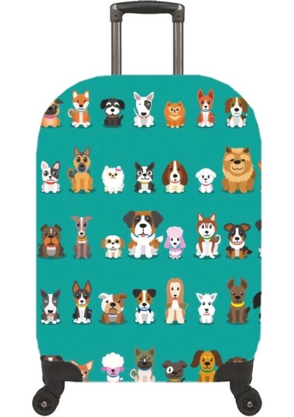 78 Valiz Kılıfı, Bavul Kılıfı - Küçük Köpekler 78